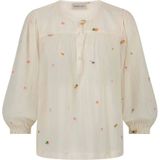 Fabienne Chapot, Blouses & Shirts, Dames, Wit, L, Bindi Lange Mouw Top