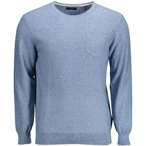 Gant, Truien, Heren, Blauw, 2Xl, Katoen, Geborduurde shirt met contrasterende details