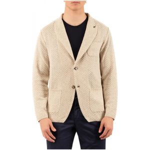 Paoloni, Truien, Heren, Beige, XS, Stijlvolle Vest