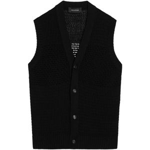 Tagliatore, Truien, Heren, Zwart, M, Trui Vest Gerald