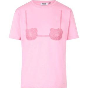 Gcds, Tops, Dames, Roze, M, Katoen, Boxy Hello Kitty Print T-Shirt