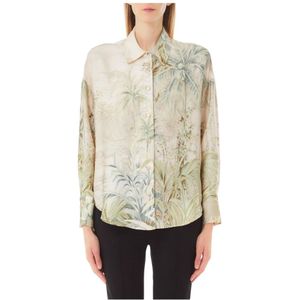 Liu Jo, Blouses & Shirts, Dames, Veelkleurig, S, ECS Shirt voor Mannen Lange Mouw