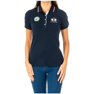 La Martina, Tops, Dames, Blauw, XS, Katoen, Marineblauwe Polo Shirt