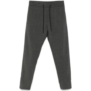 Dondup, Broeken, Heren, Grijs, W38, Elastische Trekkoord Taillebroek