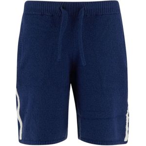 Laneus, Korte broeken, Heren, Blauw, S, Katoen, Elastische taille herenshorts