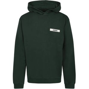 Jacquemus, Sweatshirts & Hoodies, Heren, Groen, M, Katoen, Groene Sweatshirt Casual Stijl