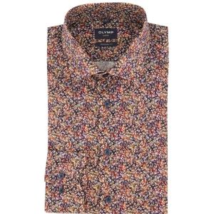 Olymp, Overhemden, Heren, Rood, 2Xl, Rode Zakelijk Overhemd