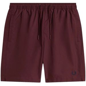 Fred Perry, Badkleding, Heren, Rood, L, Polyester, Klassieke zwemshorts