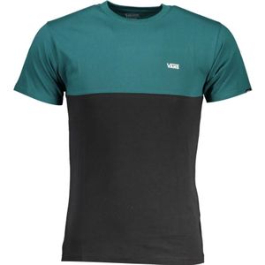 Vans, Tops, Heren, Groen, XS, Katoen, Groen Katoenen T-Shirt, Korte Mouwen, Klassieke Pasvorm, Ronde Hals