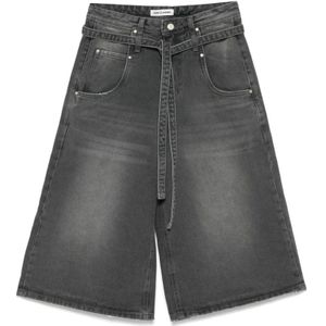 LOW Classic, Korte broeken, Dames, Grijs, S, Denim, Klassieke Grijze Denim Jeans