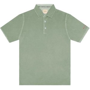 Tramarossa, Tops, Heren, Groen, XL, Katoen, Groen Geborduurd Logo Polo Shirt