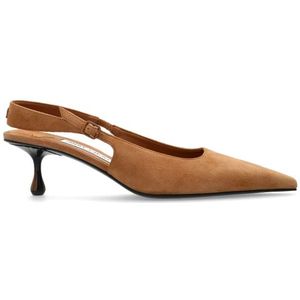 Jimmy Choo, Schoenen, Dames, Bruin, 37 1/2 EU, Suède, Amel 50 hoge hakken