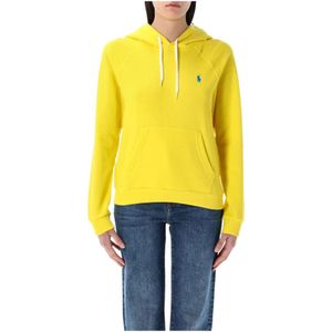Polo Ralph Lauren, Sweatshirts & Hoodies, Dames, Geel, M, Katoen, Hoodie