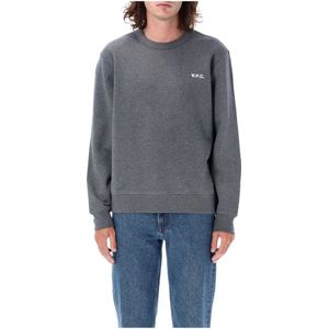 A.p.c., Sweatshirts & Hoodies, Heren, Grijs, M, Katoen, Sweat Boxy Petite Sweatshirt