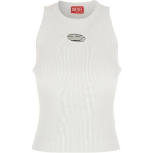 Diesel, Tops, Dames, Wit, M, Polyester, M-Caddix Top