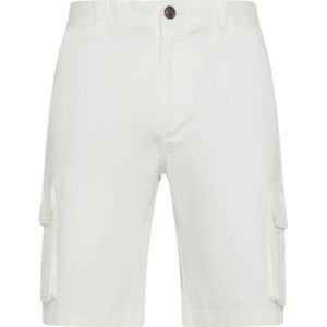 Sun68, Korte broeken, Heren, Beige, W31, Katoen, Cargo Bermuda van katoen