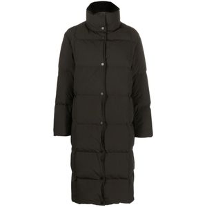 Stand Studio, Mantels, Dames, Zwart, L, Polyester, Zwarte Puffer & Down Coat