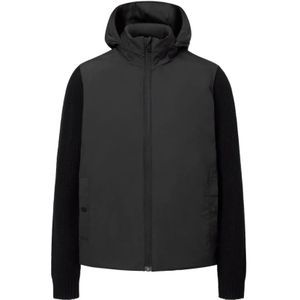 Ecoalf, Jassen, Heren, Zwart, M, Gebreide Jas