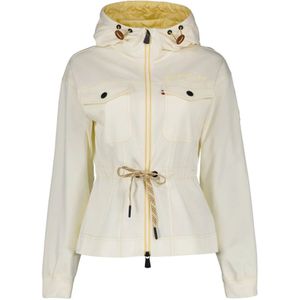 Moncler, Jassen, Dames, Beige, S, Winddicht Jack met Reflecterende Driehoek