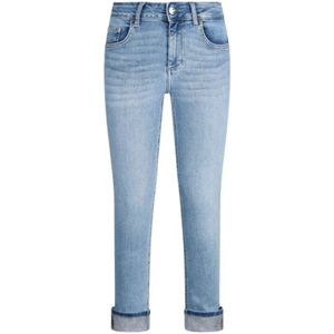 Liu Jo, Jeans, Dames, Blauw, W25, Denim, Lichte Denim Skinny Jeans met Strass