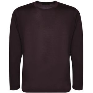 Dell'oglio, Truien, Heren, Bruin, XL, Bordeaux T-shirt Aw 23