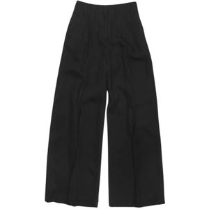 Acne Studios, Broeken, Dames, Zwart, M, Wol, Wijde broek