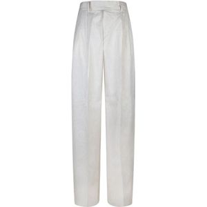 Amiri, Broeken, Heren, Beige, M, Katoen, Sequinversierde Zandkleurige Broek