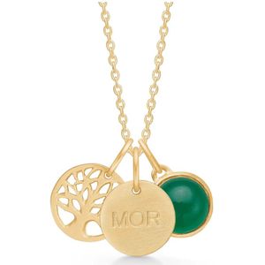 Frk. Lisberg, Accessoires, Dames, Geel, S, Moeder Boom Groene Ketting Hanger Sieraden
