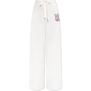 Amiri, Broeken, Dames, Beige, XS, Wol, Wollen broek