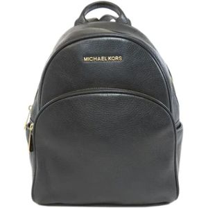 Michael Kors Pre-owned, Pre-owned, Dames, Zwart, ONE Size, Pre-owned Leather backpacks