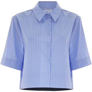 Kocca, Blouses & Shirts, Dames, Blauw, M, Stijlvol Overhemd