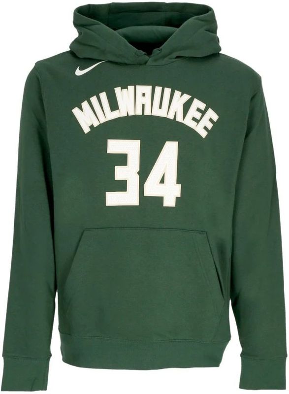 Nike, Sweatshirts & Hoodies, Heren, Groen, S, Katoen, Giannis Antetokounmpo NBA Club Hoodie