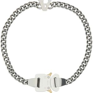 1017 Alyx 9Sm, Accessoires, Heren, Grijs, M, Zilveren metalen ketting