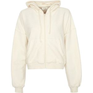 American Vintage, Sweatshirts & Hoodies, Dames, Beige, L, Hooded Sweat Jacket met Rits