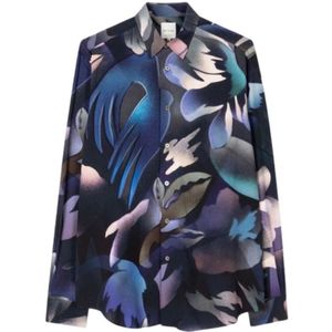 Paul Smith, Blouses & Shirts, Dames, Blauw, S, Hot Summer Shirt met Lange Mouwen