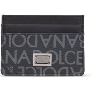 Dolce & Gabbana, Accessoires, Heren, Zwart, ONE Size, Leer, Kaarthouder