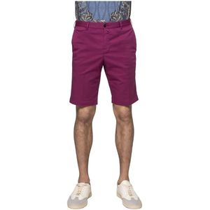 PT Torino, Korte broeken, Heren, Roze, M, Mannen Bermuda Shorts in Fuchsia