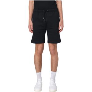 Fred Perry, Korte broeken, Heren, Zwart, M, Geborduurde op maat gemaakte shorts voor heren
