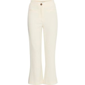 Ichi, Broeken, Dames, Beige, XS, Cropped flare broek in Birch