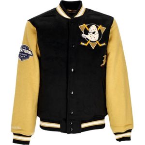 Mitchell & Ness, Jassen, Heren, Zwart, M, Wol, NHL Team Legacy Varsity Jacket