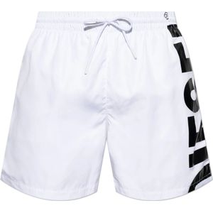 Diesel, Badkleding, Heren, Wit, 2Xl, Polyester, Zwemshorts