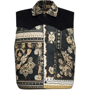 Isabel Marant, Jassen, Heren, Zwart, M, Katoen, Reversible Vest `Glen`