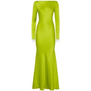 MVP wardrobe, Kleedjes, Dames, Groen, S, Helena Lange Jurk