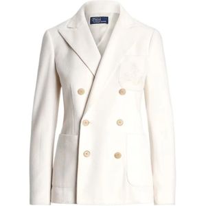 Polo Ralph Lauren, Jassen, Dames, Beige, L, Stijlvolle Sako Kleding voor Jou