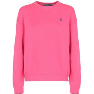 Ralph Lauren, Truien, Dames, Roze, XS, Katoen, Katoenen Sweatshirt