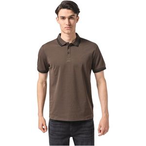 Guess, Tops, Heren, Bruin, 2Xl, Katoen, Stretch Piqué Katoenen Polo