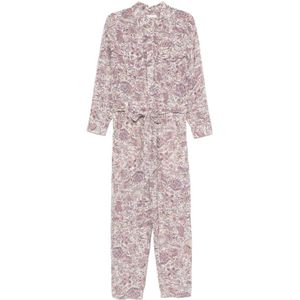 Isabel Marant Étoile, Jumpsuits & Playsuits, Dames, Paars, M, Elegante Beige Broek