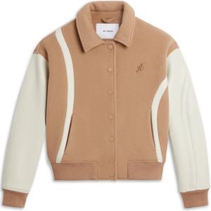 Axel Arigato, Jassen, Dames, Beige, M, Wol, Bay Varsity Jacket