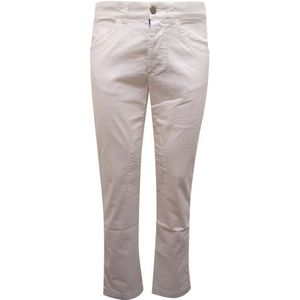 La Martina, Broeken, Heren, Wit, W32, 5-Pocket Broek in Blauw Model 000066
