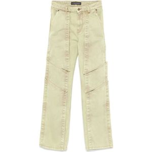 Y/Project, Jeans, Heren, Groen, W30, Lichtgroene Multi Panel Jeans